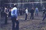 Volleyball is always a favorite sport.