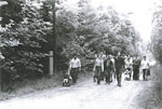 And so, unhurriedly, the Jews walked with backpacks, strollers and children to the clearing.