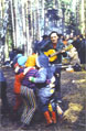 The children are dancing 