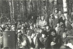The audience at the 1st Festival of Jewish Song, Sukkot, 1977.