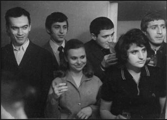 Крайний справа — Лёва Рудерман (Минск, октябрь 1971) Крайний справа — Лёва Рудерман (Минск, октябрь 1971)